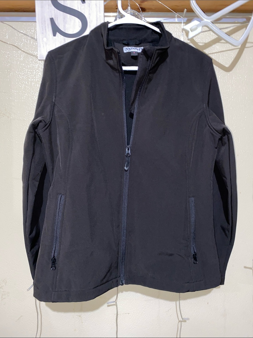 Women’s Black Utility Jacket - Classic Zip-Front